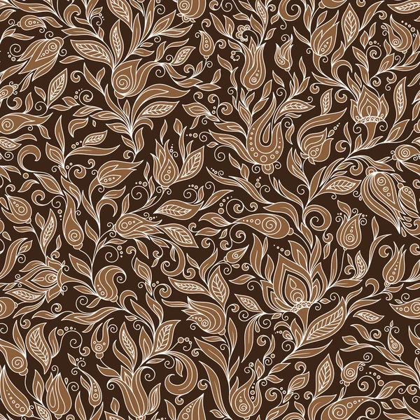 Paisley květiny Design prvky Bezešvé Pattern — Stockový vektor