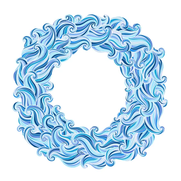 Kézzel rajzolt kör mintát, hullámok háttér absztrakt — Stock Vector