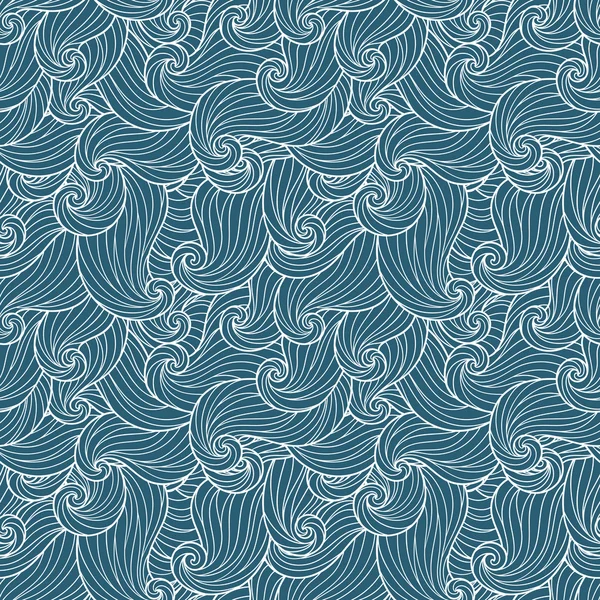 Modèle abstrait dessiné à la main, fond des vagues . — Image vectorielle