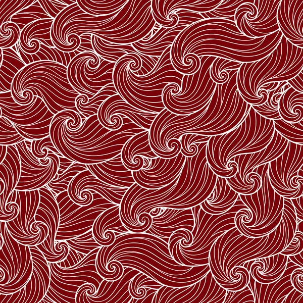 Abstraktes handgezeichnetes Muster, Wellen Hintergrund. — Stockvektor