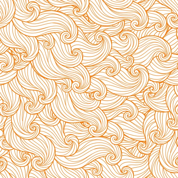 抽象的な手書きパターン、波背景. — ストックベクタ