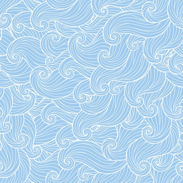 Modèle abstrait dessiné à la main, fond des vagues . — Image vectorielle