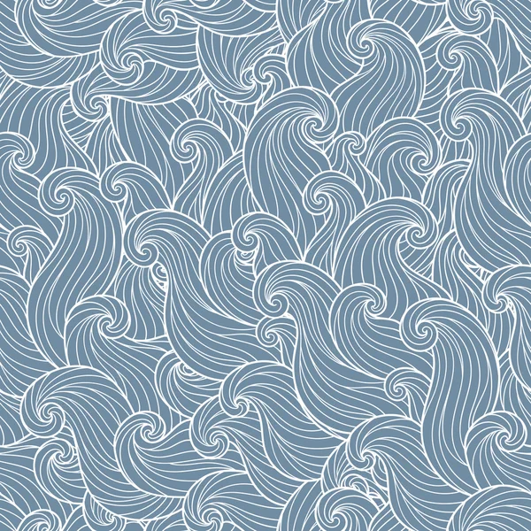 Patrón abstracto dibujado a mano, fondo de ondas . — Archivo Imágenes Vectoriales