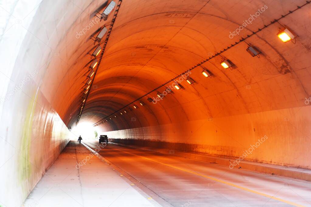 Abstract background image / The scene of a small tunnel.