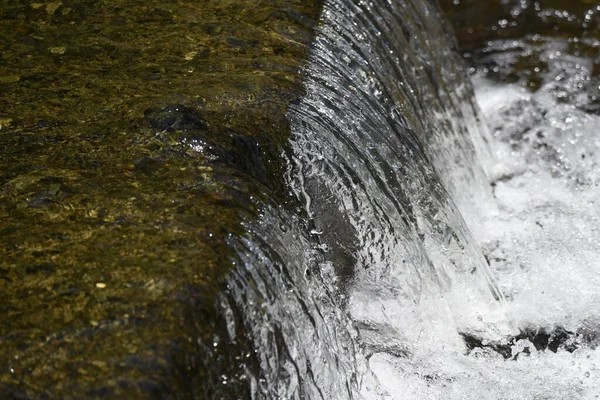 Natural Abstract Background Splashing Stream Weir — 스톡 사진