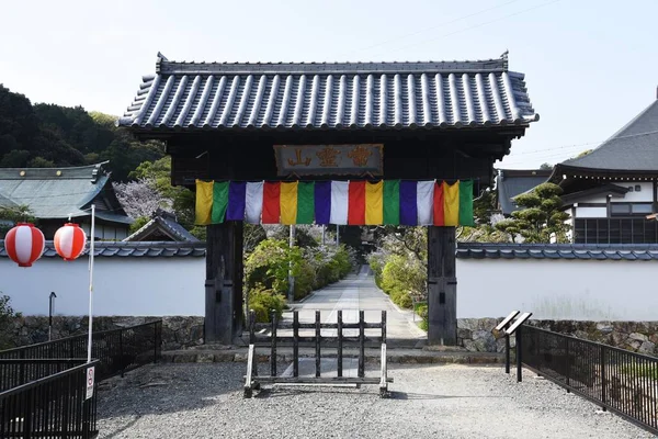 Scéna Okrsků Japonského Chrámu Chrám Honkoji Kosai City Prefektura Shizuoka — Stock fotografie