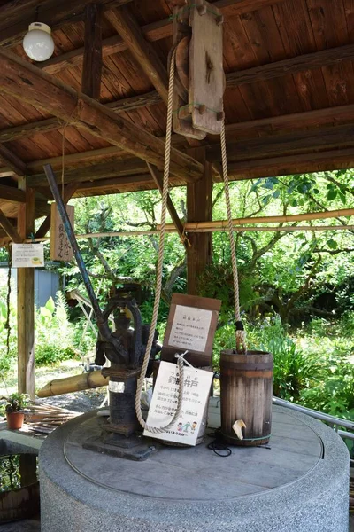 Traditionelles Altes Japanisches Volkshaus Reetdächer Und Haus — Stockfoto