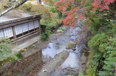 Japonya / Akizuki Kalesi Harabeleri ve Kale Kasabası / Akizuki, Asakura Şehri, Fukuoka Bölgesi, Japonya.