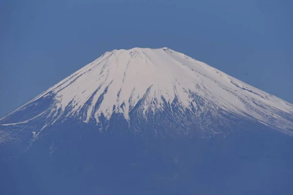 Fuji Senvåren Täckt Med Snö — Stockfoto