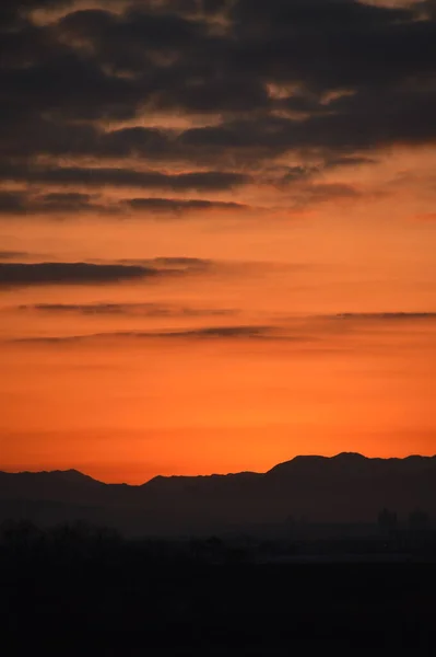 Вид Восход Солнца Блеск Поверхности Реки — стоковое фото