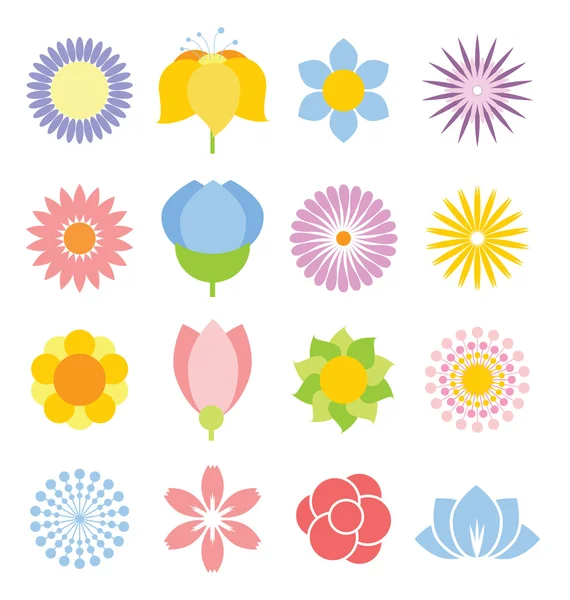 Цветущие летние цветы — стоковый вектор