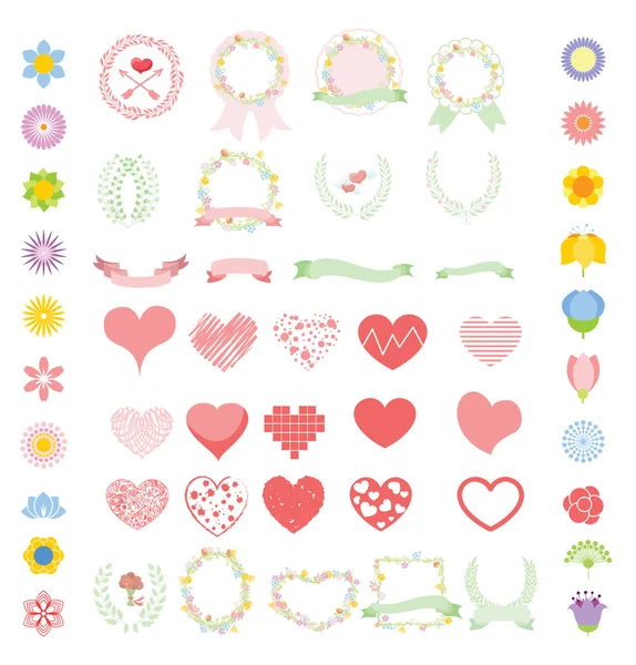 Wedding grafische set — Stockvector