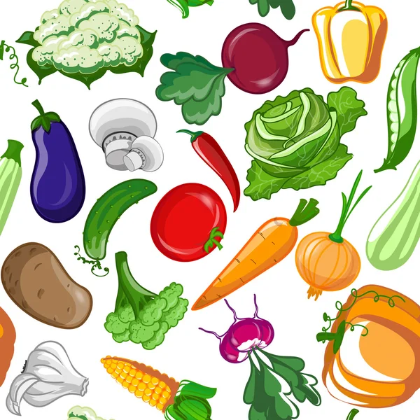 Λαχανικά χωρίς ραφή — Διανυσματικό Αρχείο