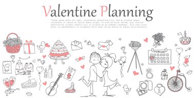 Anahat karikatür simgeleri düğün