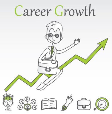 Kariyer gelişimi konsepti