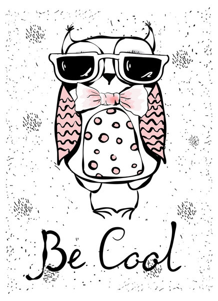 Мультфильм Симпатичная сова
