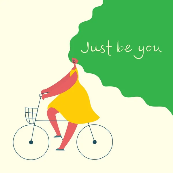 Just You Love Yourself Vector Lifestyle Concept Card Text Don — Stok Vektör