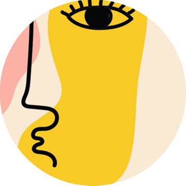 El çizimi yuvarlak vektör vurgulama kapağı, soyut çağdaş simge