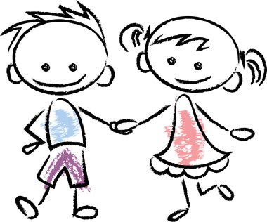 mutlu çizgi film çocuklar