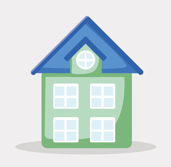 Cartoon huis — Stockvector