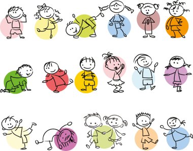 karikatür doodle kids