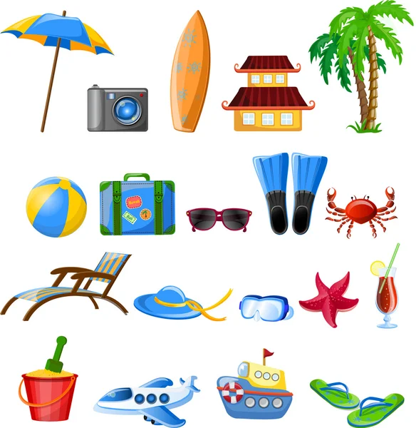 Travel icons — Stock Vector