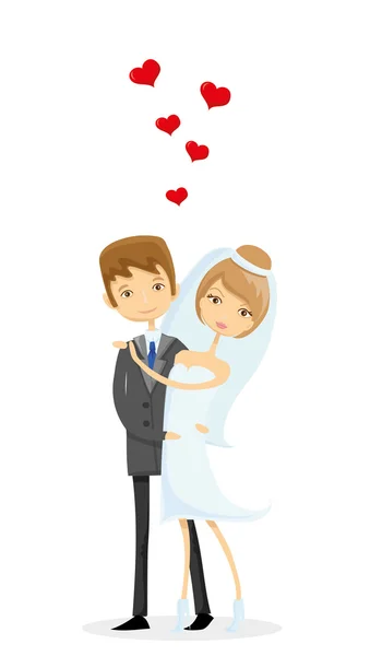 Wedding picture — Stock Vector