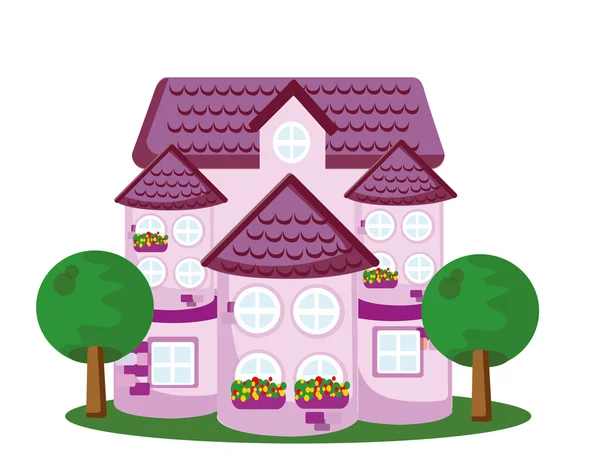 Cartoon huis — Stockvector