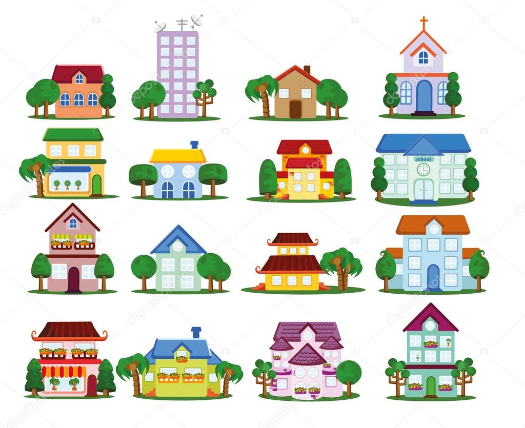 Vector house icons
