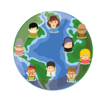 Dünya üzerinde avatar simgeleri