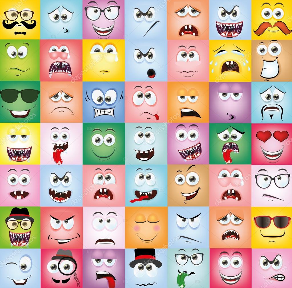 Cartoon faces with emotions Stock Vector Image by ©virinaflora #57289089 Cartoon faces with emotions Stock Vector Image by ©virinaflora #57289089