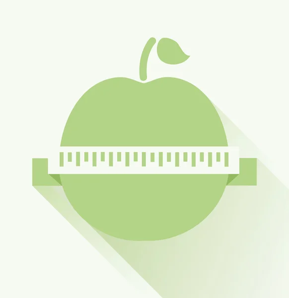 Apple-pictogram voor ontwerp — Stockvector