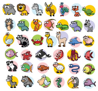 Sevimli çizgi film hayvanları