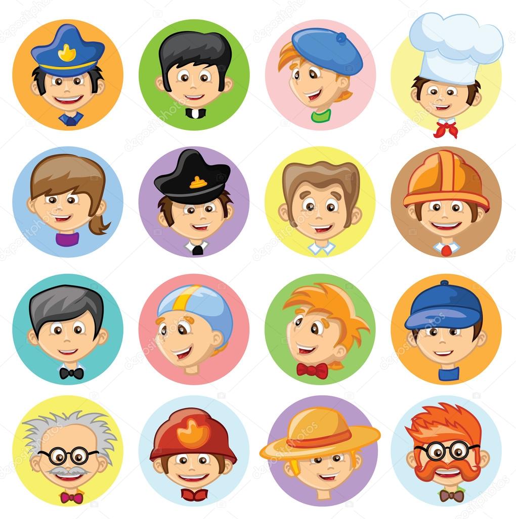 Character avatar icons