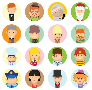 karakter avatar simgeleri