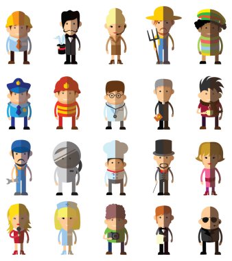 Çizgi film meslekler karakterleri