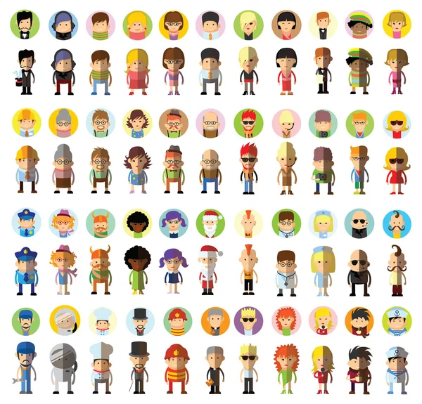 Characters of different professions — Stock Vector