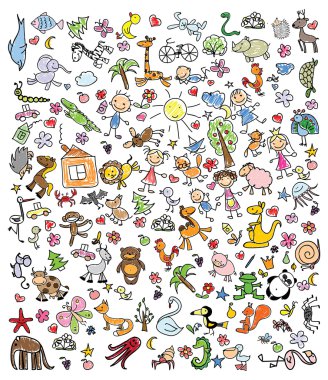 Doodle hayvan çizimleri