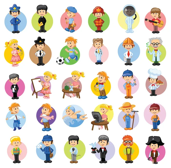 Characters of different professions — Stock Vector