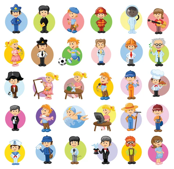 Characters of different professions — Stock Vector