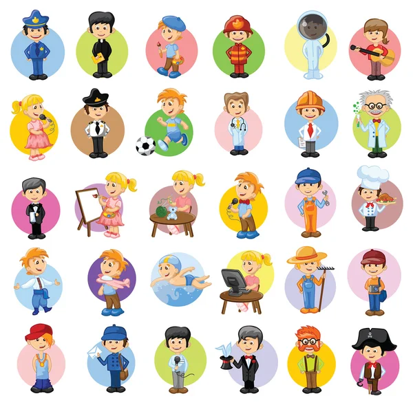 Characters of different professions — Stock Vector