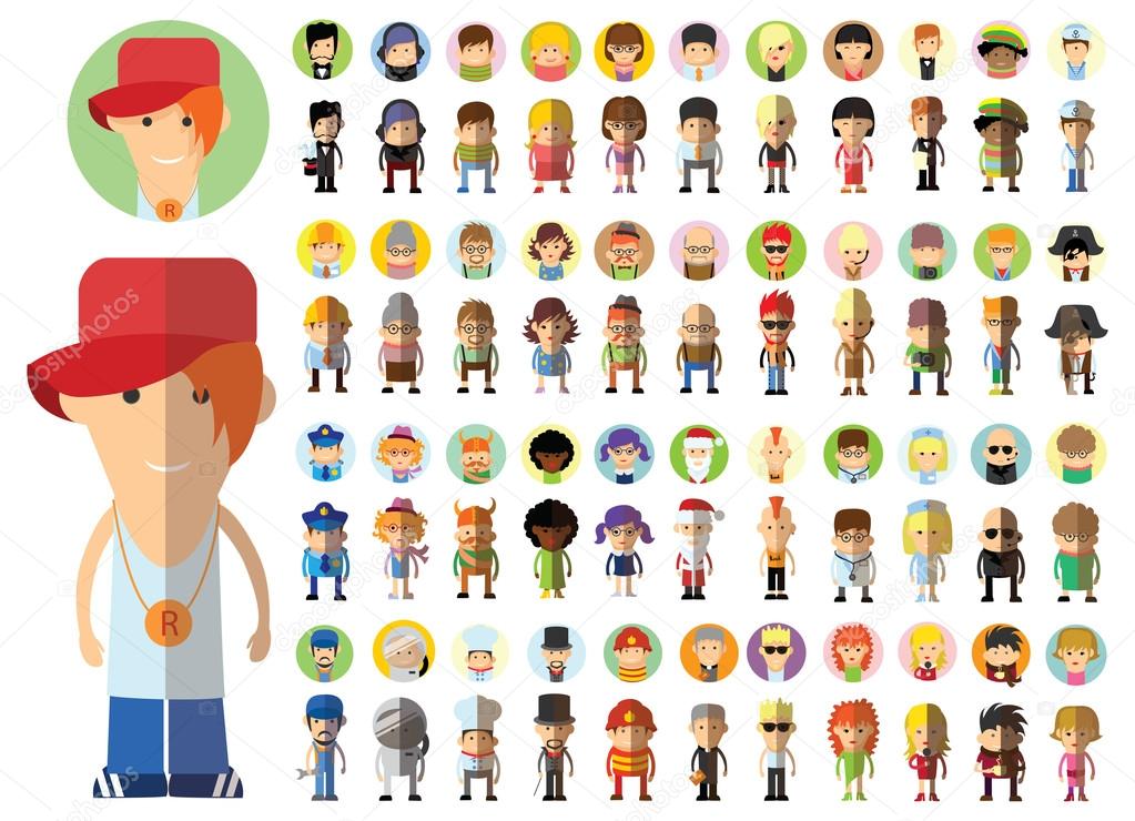 character avatar icons