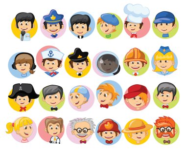 different professions characters