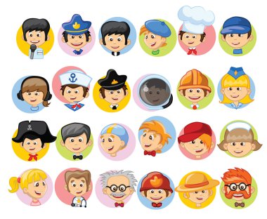 different professions characters