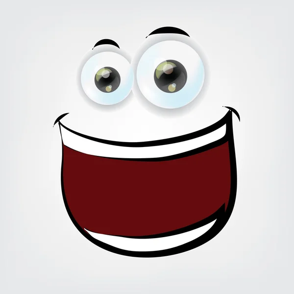 Cartoon happy smile — 图库矢量图片