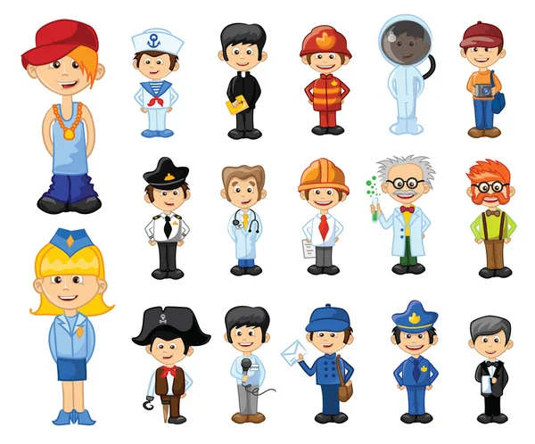 different professions characters