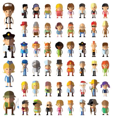 karakterleri farklı meslekler