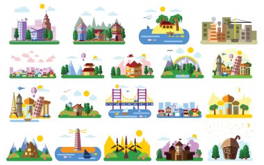 farklı manzaralar kümesi