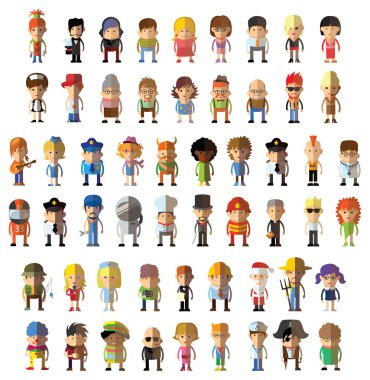 karakterleri farklı meslekler