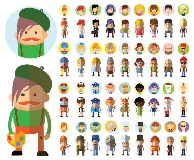 karakterleri farklı meslekler